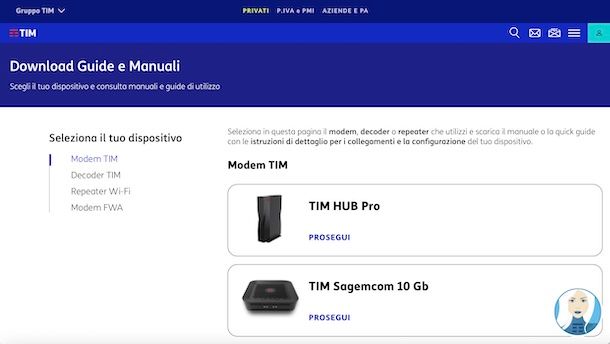 Manuali router TIM