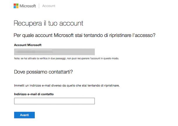 Ho Dimenticato Il Mio Indirizzo Email Hotmail