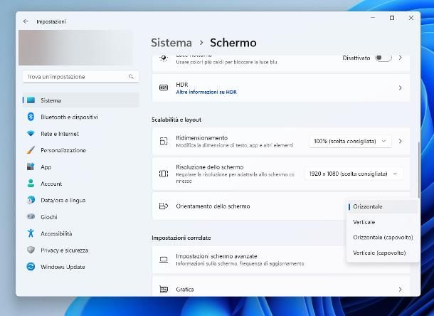 Come girare lo schermo del PC tramite software