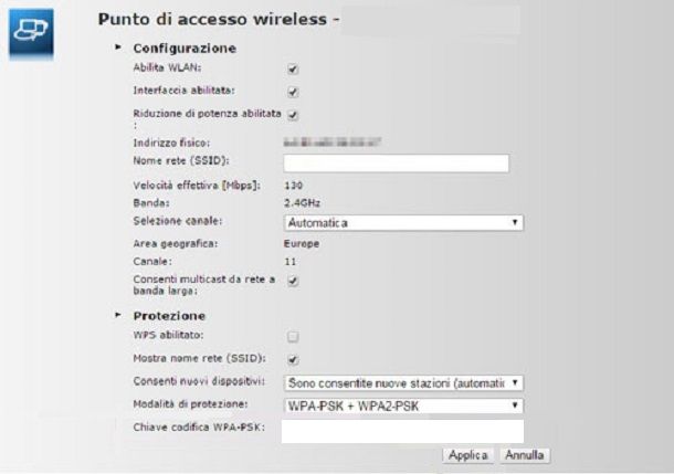 Come cambiare password modem Fastweb: Technicolor TG788VN v2