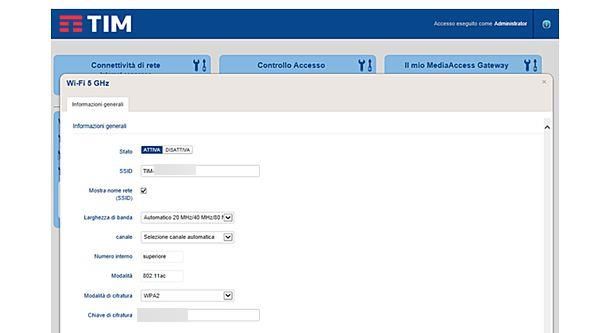 Come cambiare password al modem TIM HUB