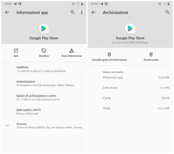 Come aggiornare Play Store su Android