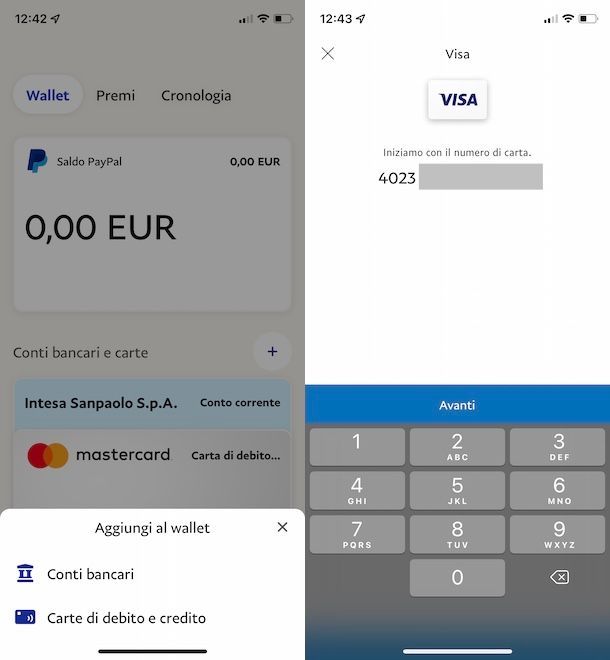 Cómo conectar Postepay a PayPal desde la aplicación