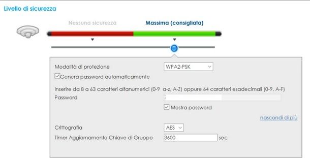 Come cambiare password al modem Wind