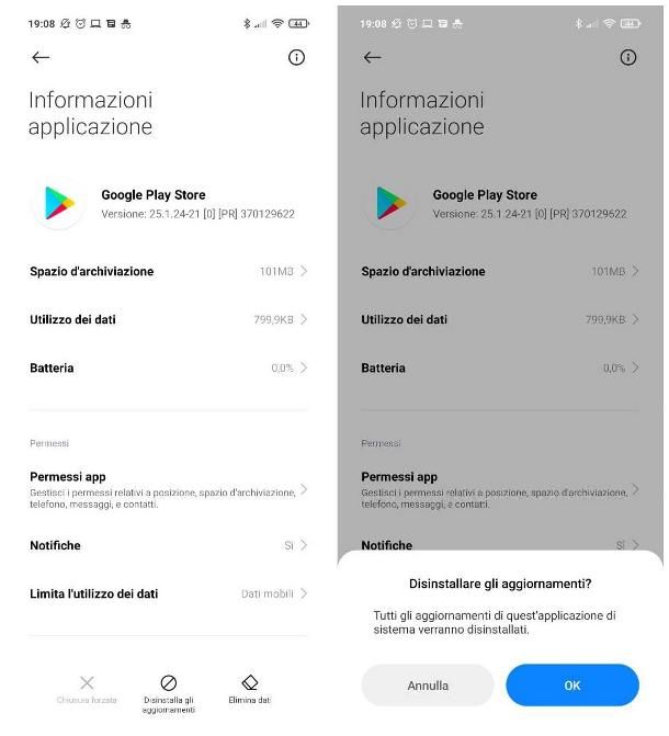 Come aggiornare Play Store su Android