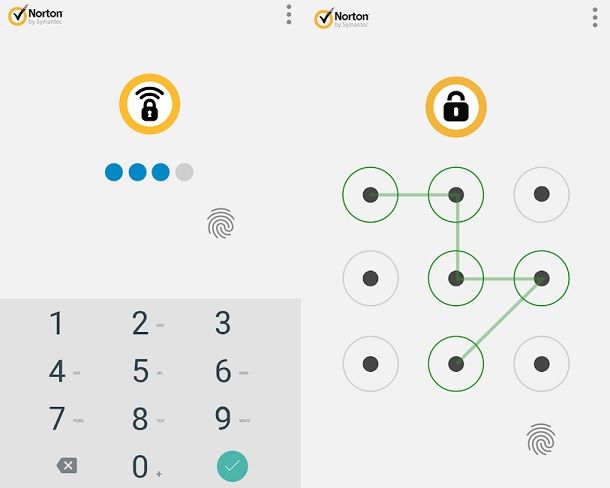 Metodi di blocco Norton App Lock
