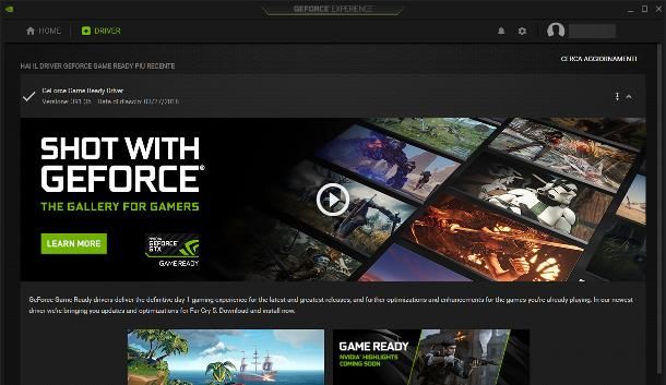 NVIDIA GeForce Experience (schede video NVIDIA)