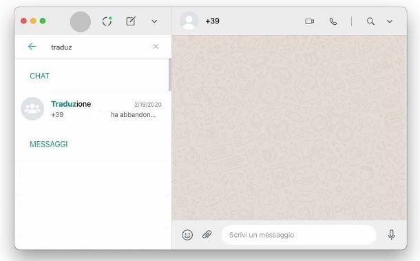 WhatsApp macOS