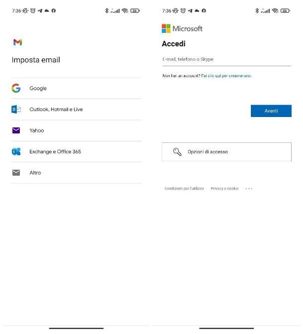 Come configurare Hotmail su Android: app Gmail