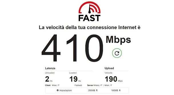 Controllare la connessione a Internet