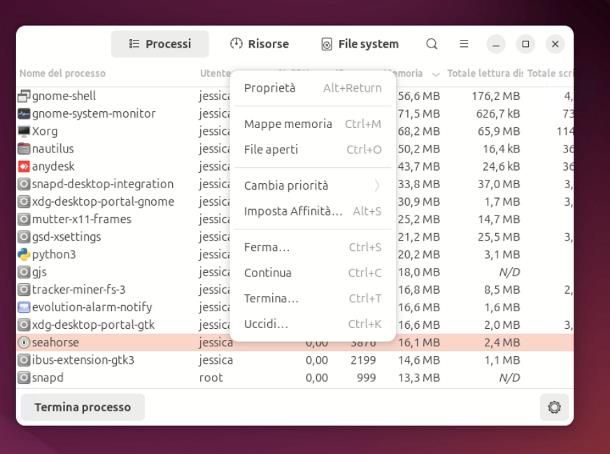 Come killare un processo Linux