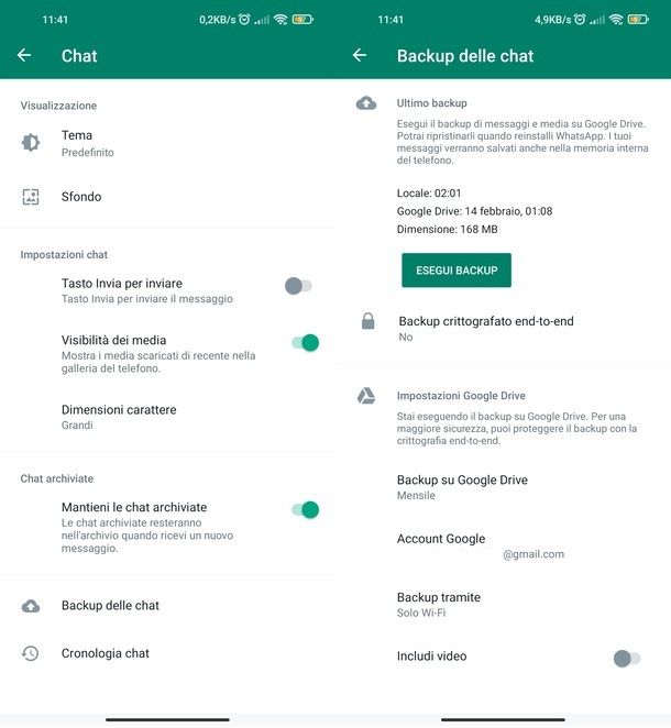 Backup WhatsApp Android