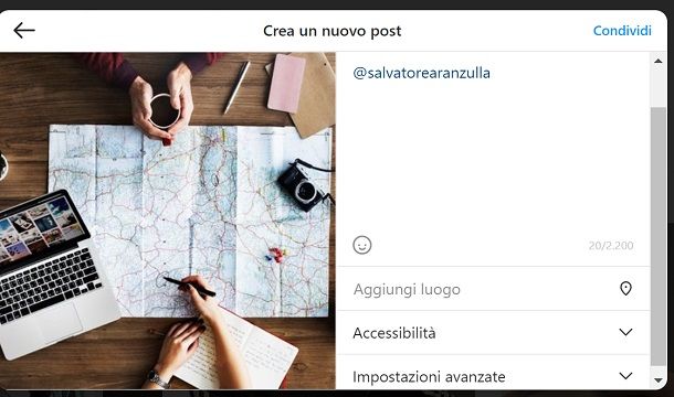 Come taggare su Instagram da PC