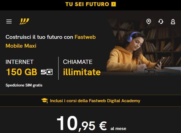 Copertura Fastweb Mobile