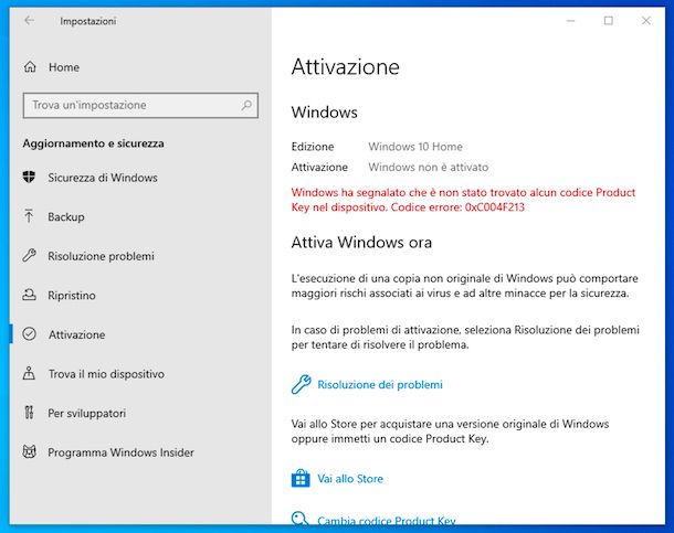 Come attivare Windows 10