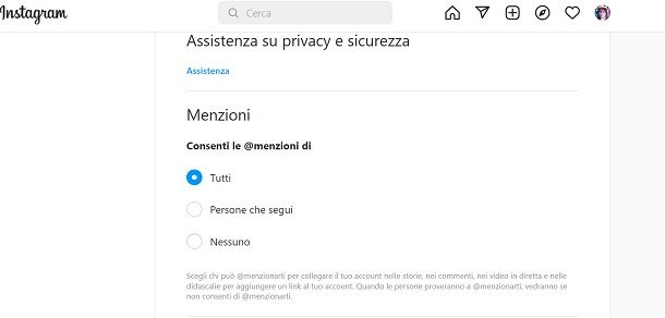 Come non farsi menzionare su Instagram
