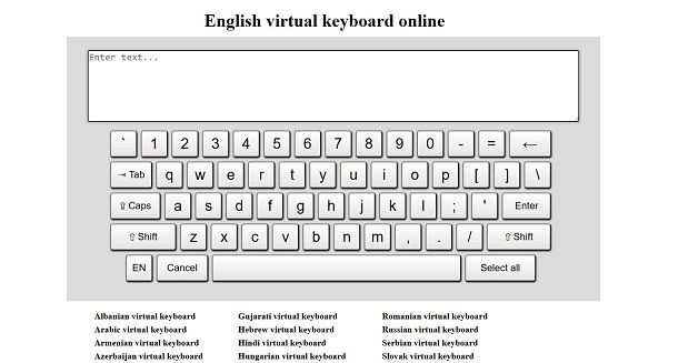 Tastiera virtuale online