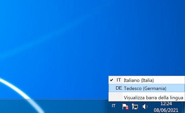 layout tastiera Windows 7