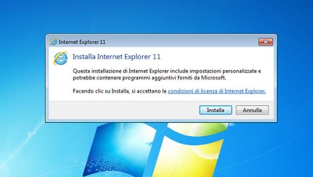 Come aggiornare Internet Explorer su Windows 7