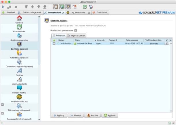 JDownloader non scarica più