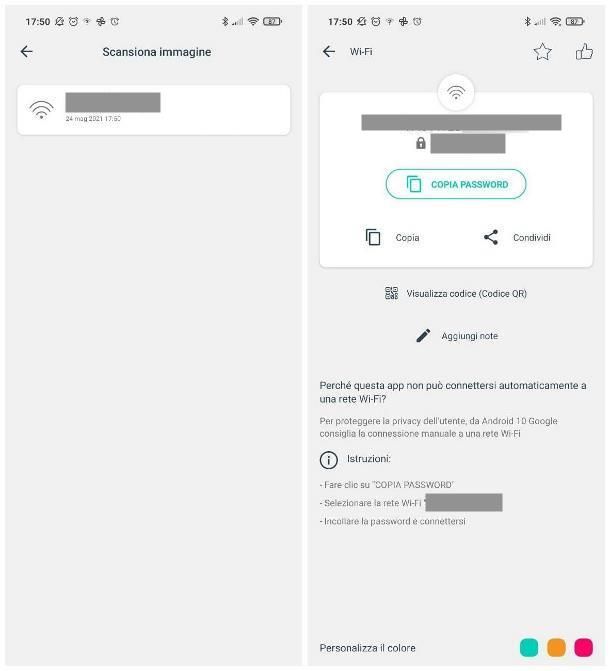 Trovare password Wi-Fi Android