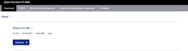 Come scaricare driver Epson