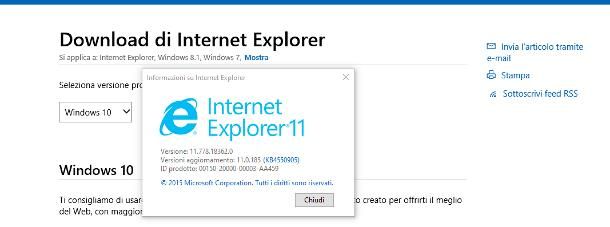 Come aggiornare Internet Explorer 11