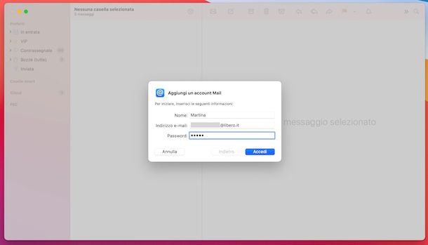 Libero Mail su Apple Mail