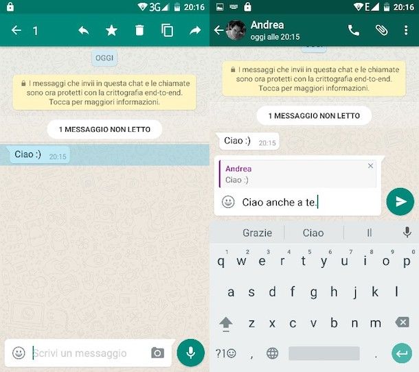 Come quotare su WhatsApp