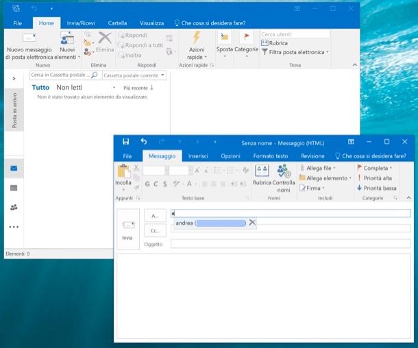 Come importare file NK2 in Outlook