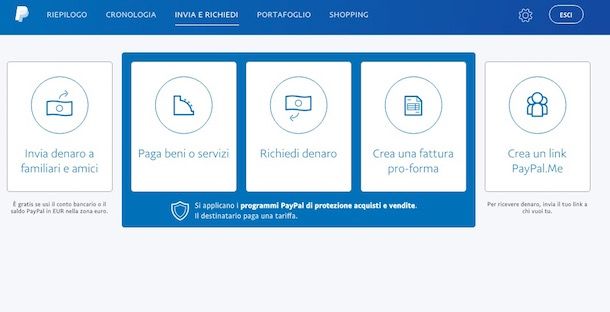 Come vedere saldo PayPal