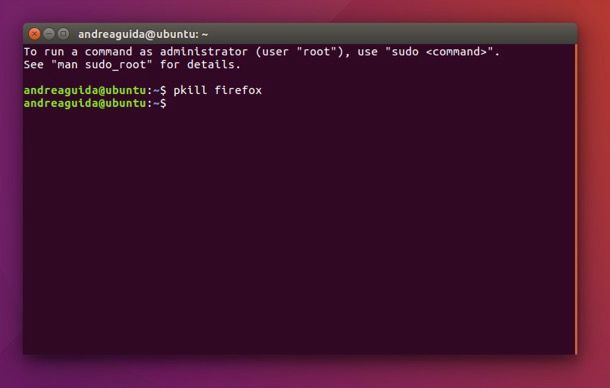 Come killare un processo Linux