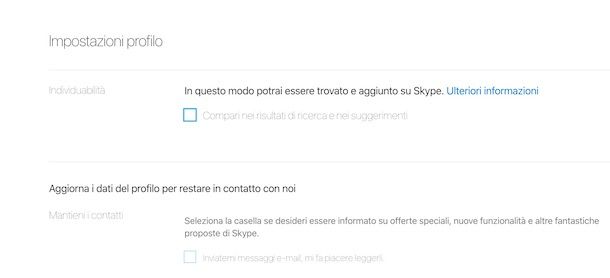 Come non essere trovati su Skype