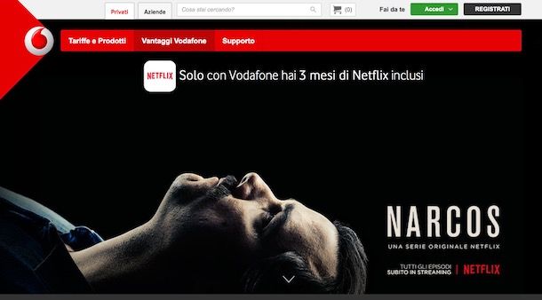 Come avere Netflix gratis con Vodafone