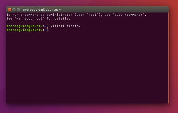 Come killare un processo Linux