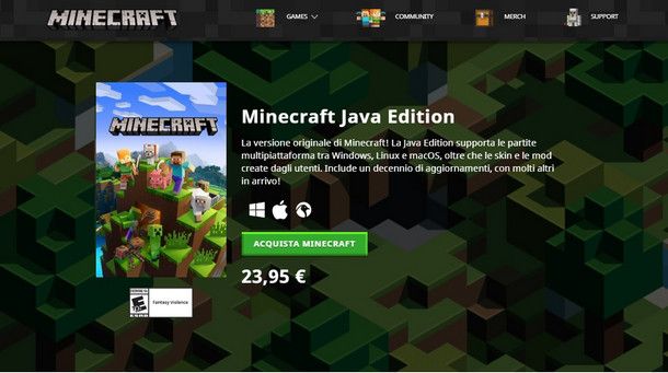 Come scaricare Minecraft per PC