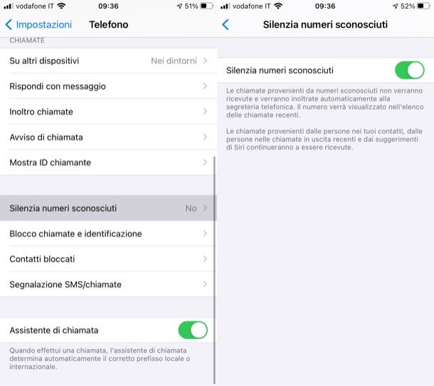 Bloccare numeri sconosciuti su iPhone