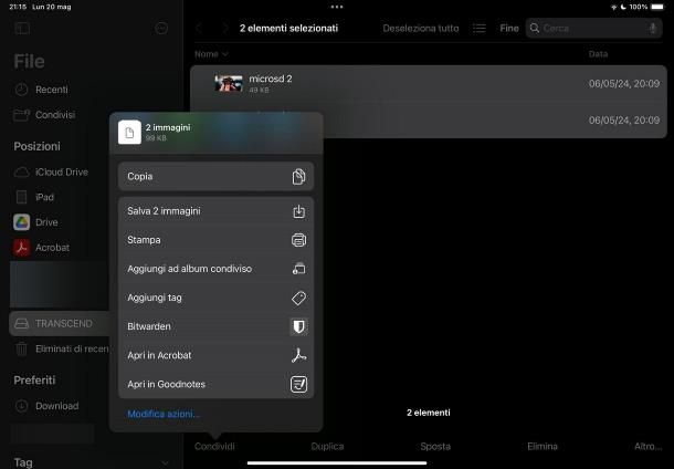 Come caricare foto su iPad