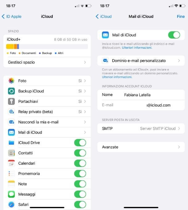 Creare account email iCloud