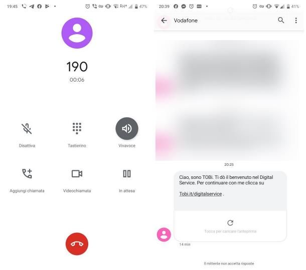 Numero per parlare con operatore Vodafone da cellulare