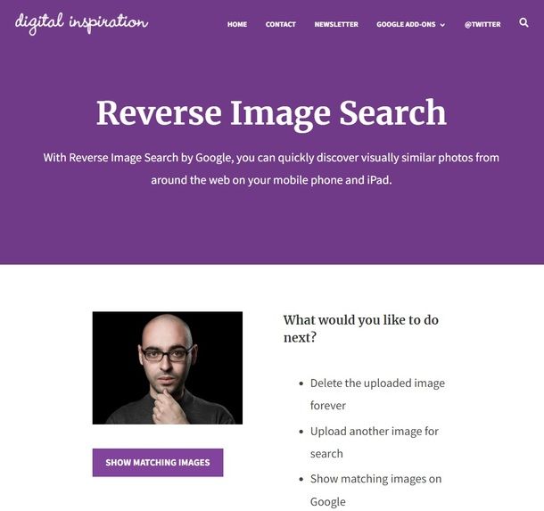 Reverse Image Search