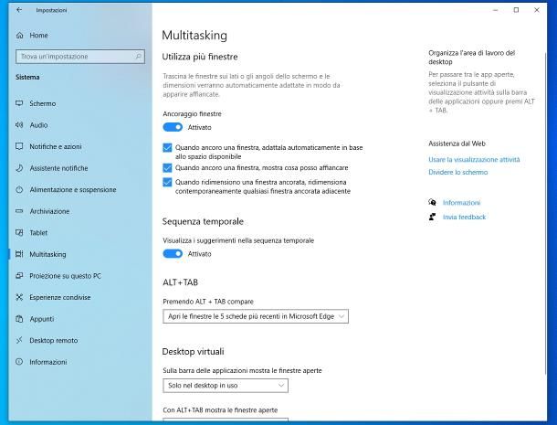 Come dividere lo schermo Windows 10