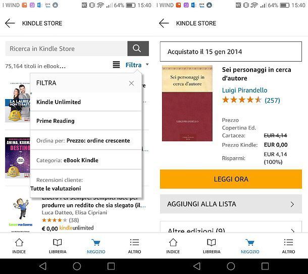App Kindle Android
