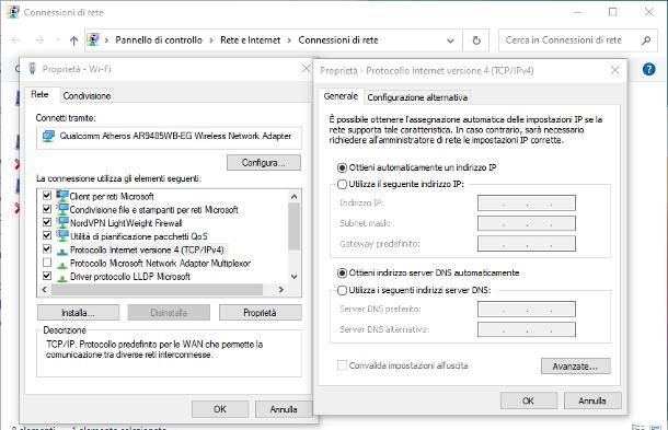 Come abilitare DHCP: Windows 10