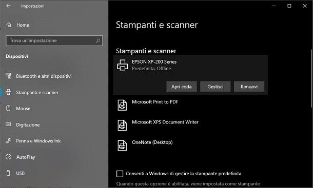 stampanti windows