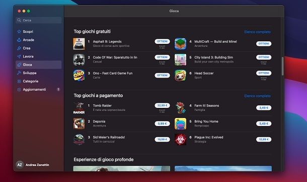 App gratuite Mac App Store