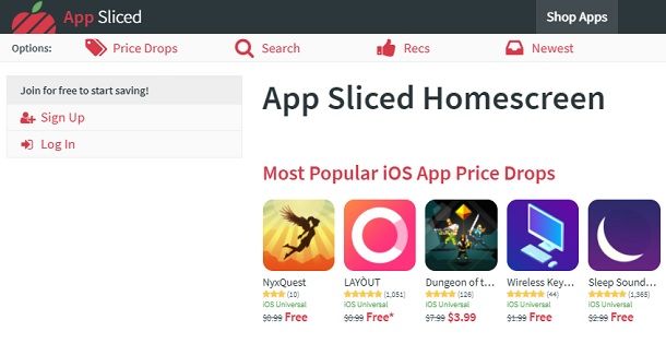 App Sliced App a pagamento gratuite iPhone