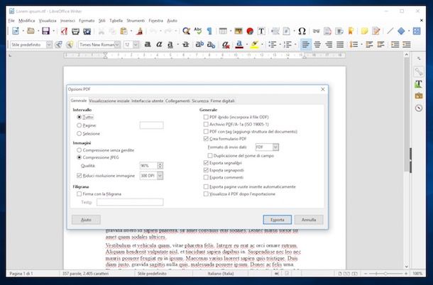 Come convertire file RTF in PDF