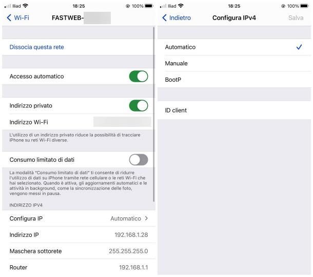 Come abilitare DHCP: iPhone e iPad