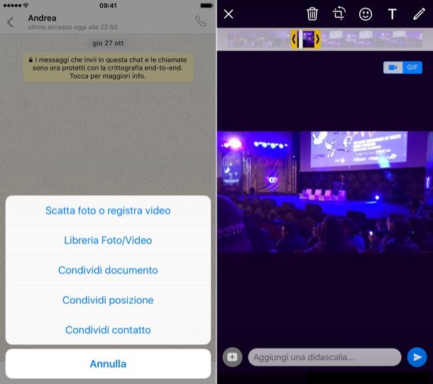 Come inviare GIF su WhatsApp